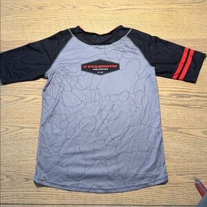 Men's Grey & Black Cyclepath Performance Cycling Jersey - Size Large
